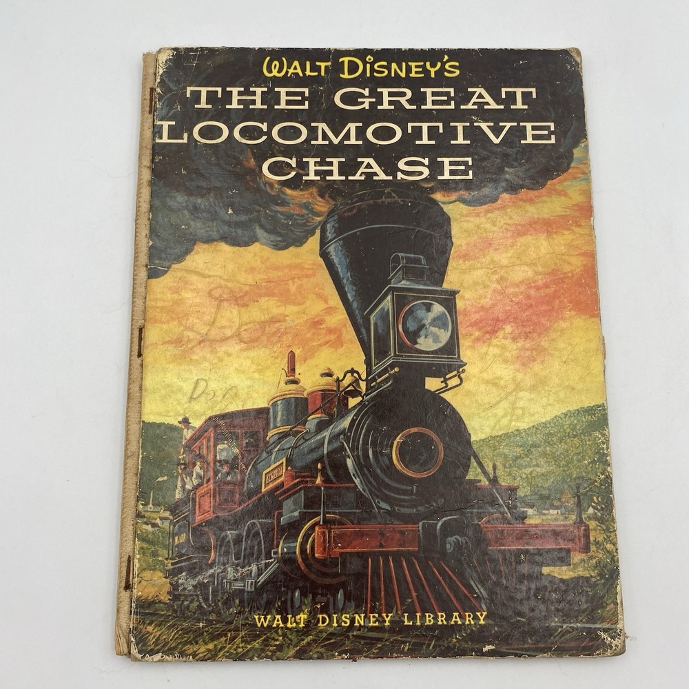 Vintage Walt Disney's The Great Locomotive Chase Hardcover Civil War‎ Spy Story